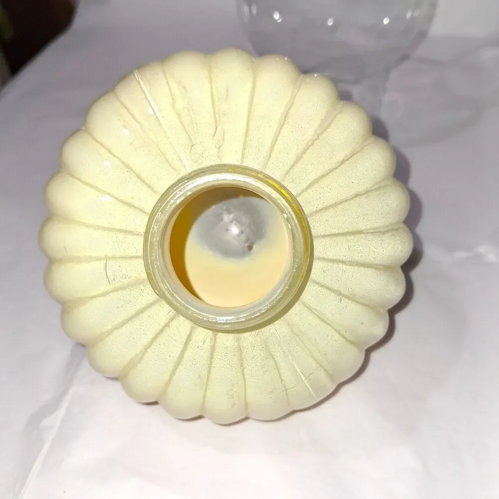 VTG Lamplight Farms Model 330 Pumpkin Ellipse Oil Lamp USA Made Hurricane Lamp